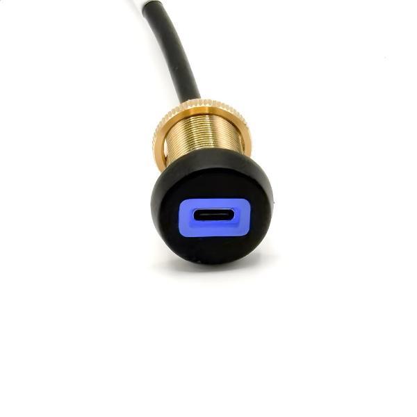 QC3 USB Threaded Barrel with USB-C Port LED — SitNCharge casino USB charging